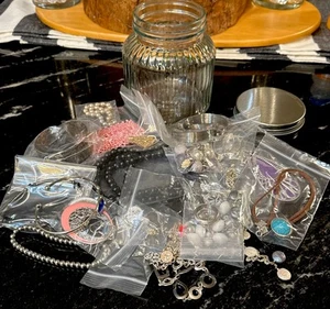 Mystery Jewelry Vase Jar Guaranteed 20 Pieces Photos of the one you will Get! - Picture 1 of 7