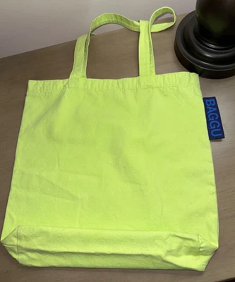 Bolso de Mano BAGGU Pato Lona Merch Verde Brillante Usado en Excelente Condición Foto 1 de 4