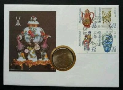 [SJ] Germany Meissener Porcelain 1985 Traditional Tools FDC (coin cover) - Image 1 of 4