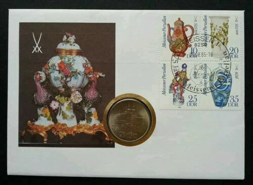 [SJ] Germany Meissener Porcelain 1985 Traditional Tools FDC (coin cover) - Image 1 of 4