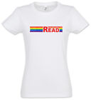 T-shirt femme Rainbow Read amusant lesbienne gay lesbienne gays amour is equal droits