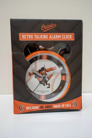 2018 Baltimore Orioles Retro Talking Joe Angel Alarm ClockNew Cover