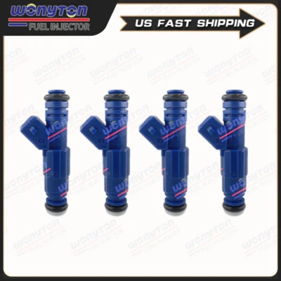 4X UPGARDE FJ187 EV6 Fuel Injector 23lb Fit 1986-1990 SAAB 9000 900 2.0L L4 - Image 1 of 4