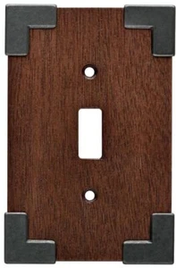 Brainerd - Rowland - Single Switch Plate - Charcoal Ebony and Soft Iron - Picture 1 of 1