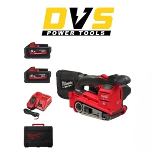 Kit de lijadora de banda de combustible Milwaukee M18FBTS75-552X 18v - 2 bates de alto rendimiento de 5,5ah - Imagen 1 de 1
