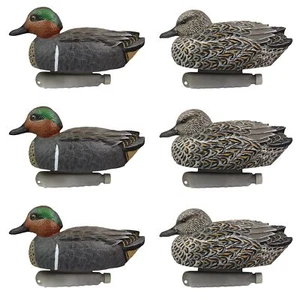 Cupped Waterfowl Duck Decoys, Extremely Realistic 6-Pack of Duck Floater Deco... - Picture 1 of 6