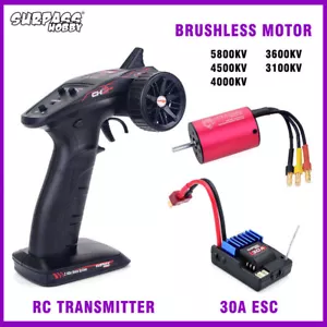SURPASS HOBBY RC Transmitter w/Receiver Motor ESC Comb for 1/12 1/14 1/18 RC Car - Picture 1 of 29