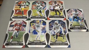 2019 Panini Prizm Football SILVER PRIZM (7-Card) Lot - PAT TILLMAN Keenan Allen