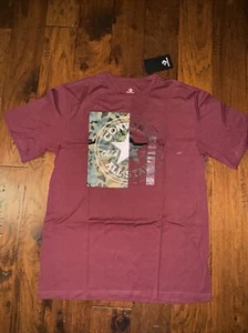 Converse All Star Chuck Taylor Maroon T-Shirt w/ Front Logo Size Medium - Picture 1 of 3