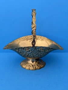 Vintage Messing Blumenkorb (C6) - Bild 1 von 4