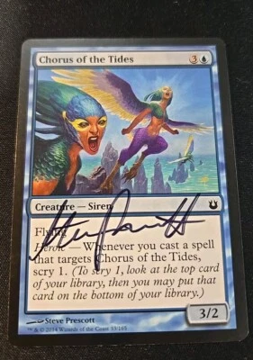 Chorus of the Tides Born of the Gods MTG Magic Artist Proof Steve Prescott ✨ - Image 1 of 2