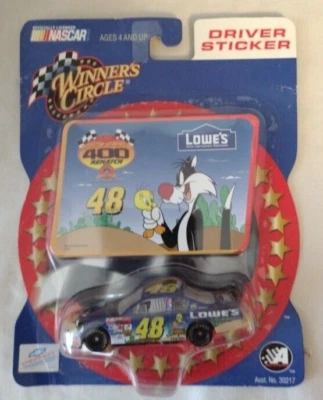 2002 Jimmie Johnson Lowes Looney Tunes car 1:64 WC Winners Circle Diecast - Image 1 of 4