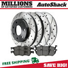 Front and Rear Drilled and Slotted Brake Rotors & Pads for 2005-2007 Ford Escape Ford Escape