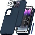 5-in-1 iPhone 14 Pro Case with 2X Screen & Camera Lens Protectors, Navy Blue