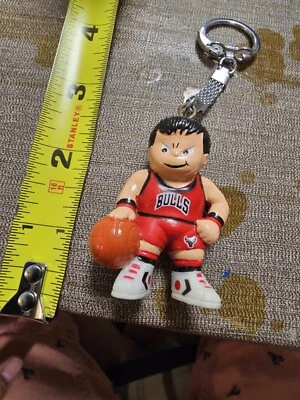 LLAVERO DE BALONCESTO DE COLECCIÓN CHICAGO BULLS FIGURA DE NIÑO LIL SPORTS MOCOSO 1987 Foto 1 de 4