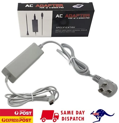 AC Charger Power Supply Lead for Nintendo Wii U Gamepad - AU Plug - Image 1 of 4