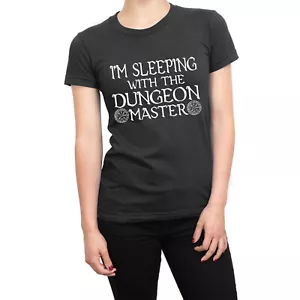 I'm Sleeping With the Dungeon Master LADIES t-shirt funny Dungeons and dragons - Picture 1 of 1