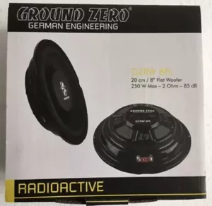 Ground Zero GZRW 8FL 20cm flach Subwoofer Kickwoofer (8") Free-Air inkl. Gitter! - Bild 1 von 7