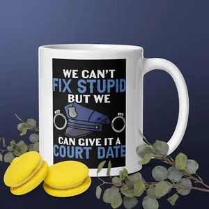 Court Date Coffee Mug 11oz. Cup ( Double Sided ) - Picture 1 of 1