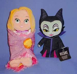 Disney Plüsch Babys-Aurora-Decke-Schurken Malefiz-Dornröschen-Puppenpaket - Bild 1 von 13