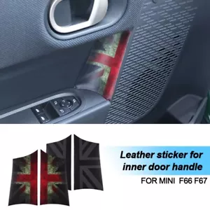 Car Interior Door Handle Knob Leather Sticker Protection For Mini Cooper F66 F67 - Bild 1 von 34