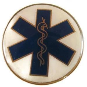 EMS EMT CNA PARAMEDIC 2" EPOXY LOGO 2 PART HOOK & LOOP ON YOUR HAT OR ANYWHERE - Picture 1 of 1