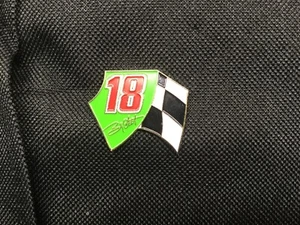 NASCAR/Bobby Labonte #18, NOS Hat/Lapel Pin/Worldwide Pin Registry/Free Flag Pin - Picture 1 of 1