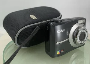 Kodak EASYSHARE C613 6.2MP COMPACT DIGITAL CAMERA BLACK + COVER TESTED - 258 - Picture 1 of 8