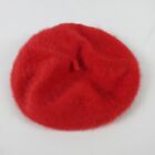 Red Beret Hat Rabbit Hair Target Women Ladies French One Size Colorful