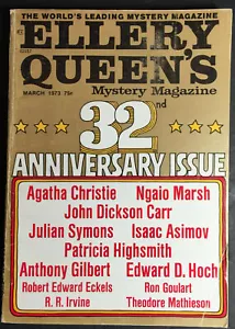 Ellery Queen's Mystery Magazine March 1973 32nd Anniversary Issue - Christie, Ma - Picture 1 of 4
