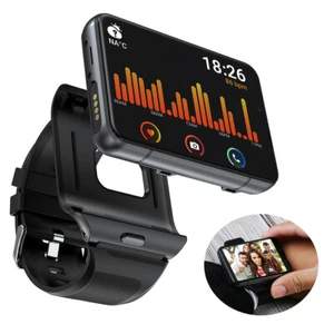 4G WiFi Smart Watch Dual Camera Unlocked Phone Large Screen 4GB + 64GB Men Women - Picture 1 of 11