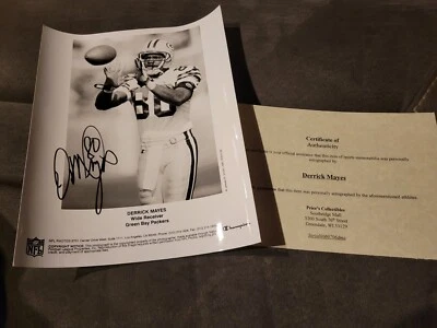 ПОДПИСАННЫЙ Green Bay Packers Деррик Мэйс 8x10 с сертификатом подлинности с автографом - Изображение 1 из 4
