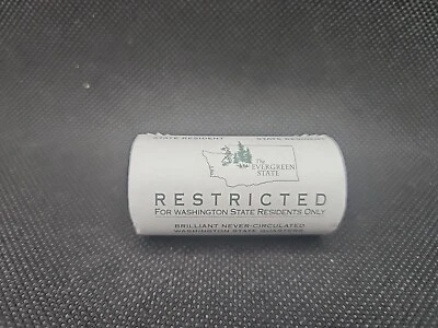 2007 Washington State Quarters Uncirculated 20 Coin Roll RESTRICTED WA - Image 1 of 4