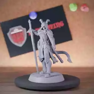 Female Tiefling Paladin Miniature Warrior Mini Dungeons and Dragons Mini DnD 5e - Picture 1 of 8