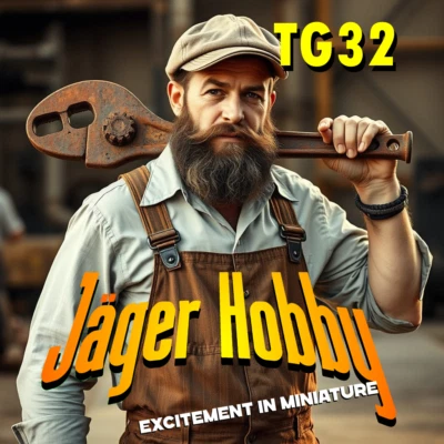 TG32 Classic Engineer – Vintage Workman Holding Pipe Wrench - Image 1 of 4