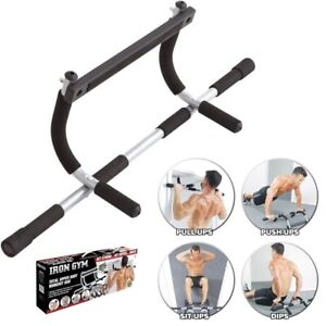 Doorway Pull Up Bar Steel Chin Up Bar Fitness Exercise Home Gym Strength Workout