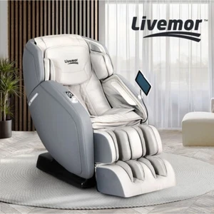 Livemor 4D Gary Electric Massage Chair – 12 Auto Programs Zero Gravity Bluetooth - Picture 1 of 7
