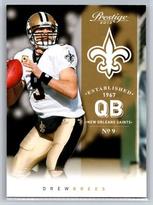 2012 Panini Prestige #114 Drew Brees New Orleans Saints - Image 1 of 2