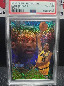 1997 Flair Showcase Row 1 KOBE BRYANT #18 PSA 8 - Bild 1 von 2