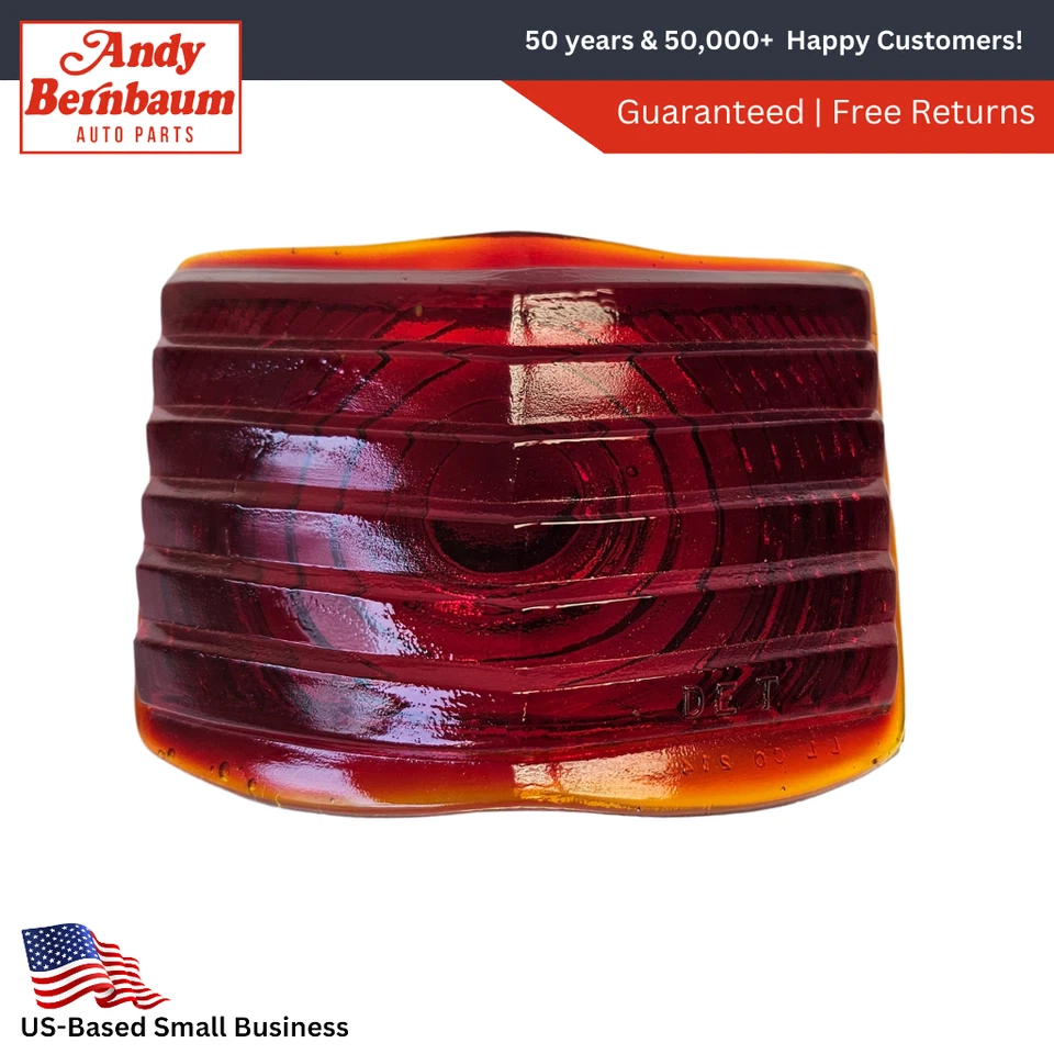 Lámpara de luz trasera izquierda Desoto S-6 Deluxe 1939 personalizada lente roja 691782 NOS. Foto 1 de 4