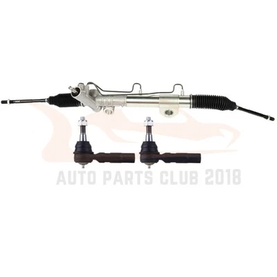 Power Steering Rack+2X Front Outer Tie Rods For Dodge Ram 1500 2002-2005 4Wd Foto 1 de 4