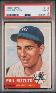 1953 Topps Phil Rizzuto PSA 2 - New York Yankees - Vintage Baseball - Picture 1 of 3