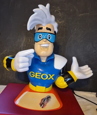 ¿Vintage? Raro Geox Zapatos Mascota Patas Tienda Exhibición Estatua Busto Figura Foto 1 de 4