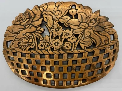 3 Old Dutch Design Co. Cobre Hierro Fundido Trivet Planta Soporte Colgante Pared TIAWAN Foto 1 de 4