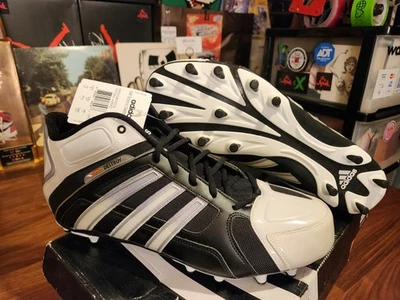 NEW Mens Size 13 ADIDAS White Black SM Scorch Destroy Fly Football Cleats G23470 - Image 1 of 4