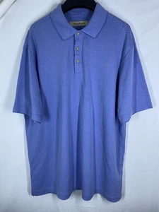 Tommy Bahama Hemd Herren Large Blau Gerippt Cord Performance Kurzarm Polo - Bild 1 von 8