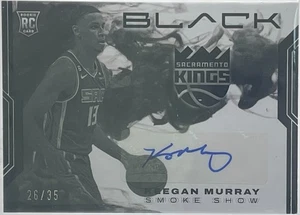 Keegan Murray 2022-23 Panini Black Smoke Show #SSS-KGM /35 (AU,RC,SN,SSP) Kings - Foto 1 di 2