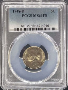 1948-D Jefferson Nickel MS66FS PCGS (#PA46714016) - Picture 1 of 2