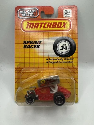 Matchbox MB34 Sprint Racer #2 Rollin Thunder 1:64 MOC 1990 - Image 1 of 2