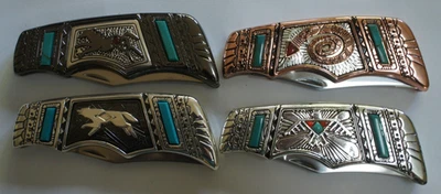 CUCHILLOS AZTECAS FRANKLIN TURQUESA SUROESTE COMO NUEVOS, SERPIENTE, CABALLO, LOBO, ÁGUILA Foto 1 de 4